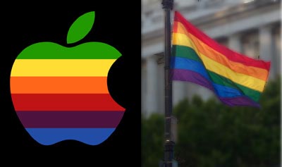 apple is very gay, so gay apple is, transcendently gay
