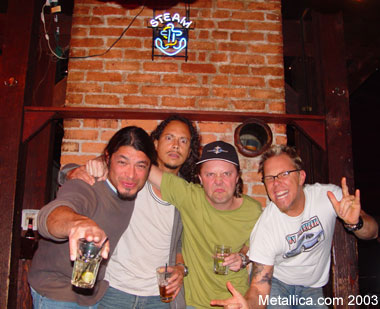 Metallica orgy, copyright Metallica.com 2003