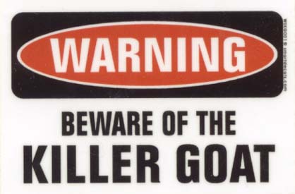 Beware of the Killer Goat