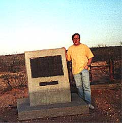 jon konrath looks over the area where the first nuclear weapons known to humanity were tested