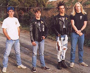 cryptic slaughter original lineup in a rare group photo