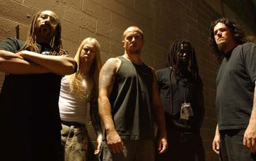 Suffocation band photo of death metal band Suffocation from New York, who invented percussive death metal