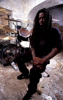 Mike Smith of death metal band Suffocation, who invented percussive death metal in New York in the early 1990s, and now are widely emulated by death metal bands everywhere