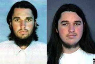 Adam Yahiye (Y.A.) Gadahn - note long headbanger hair and appreciation for intense death metal music in smile