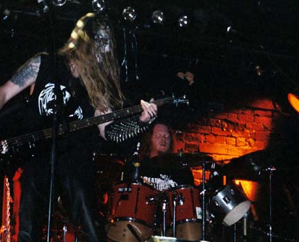 Wrath Satariel Diabolus and The Carcass playing live in black metal band Averse Sefira