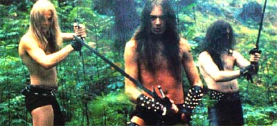 bathory at the time of 'blood, fire, death' in full regalia