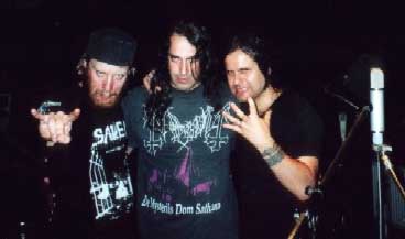 ze'ev of salem with mille petrozza of kreator and thomas lindberg of at the gates