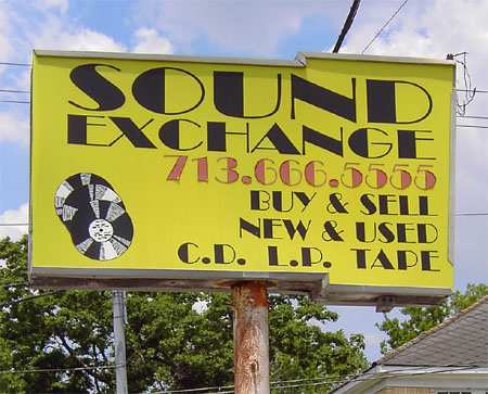 Sound Exchange Houston sign
